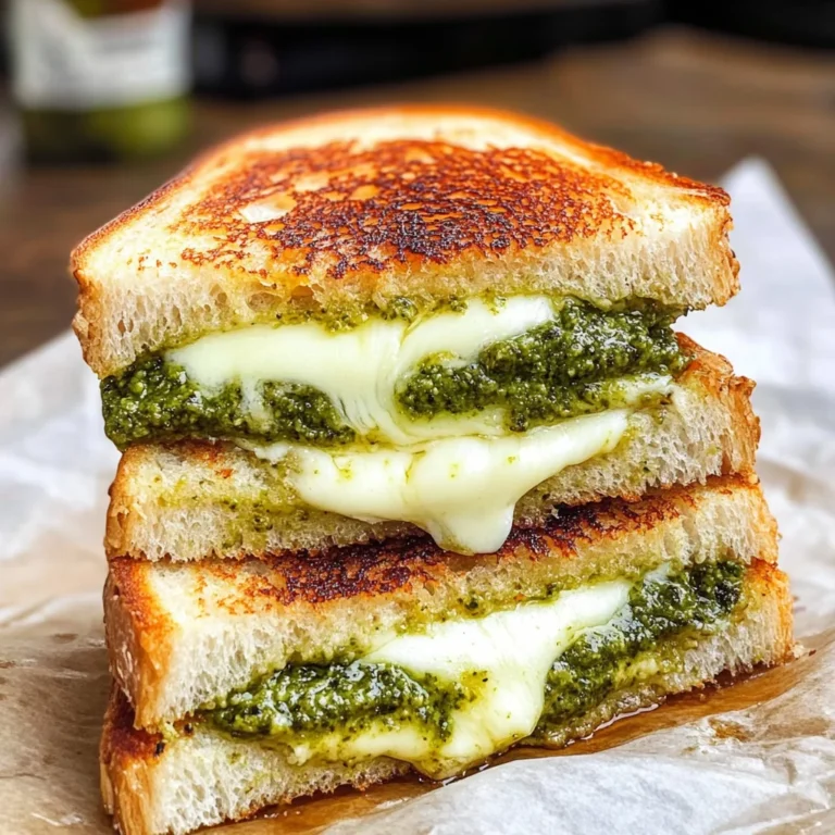Pesto Mozzarella Grilled Cheese Recipe