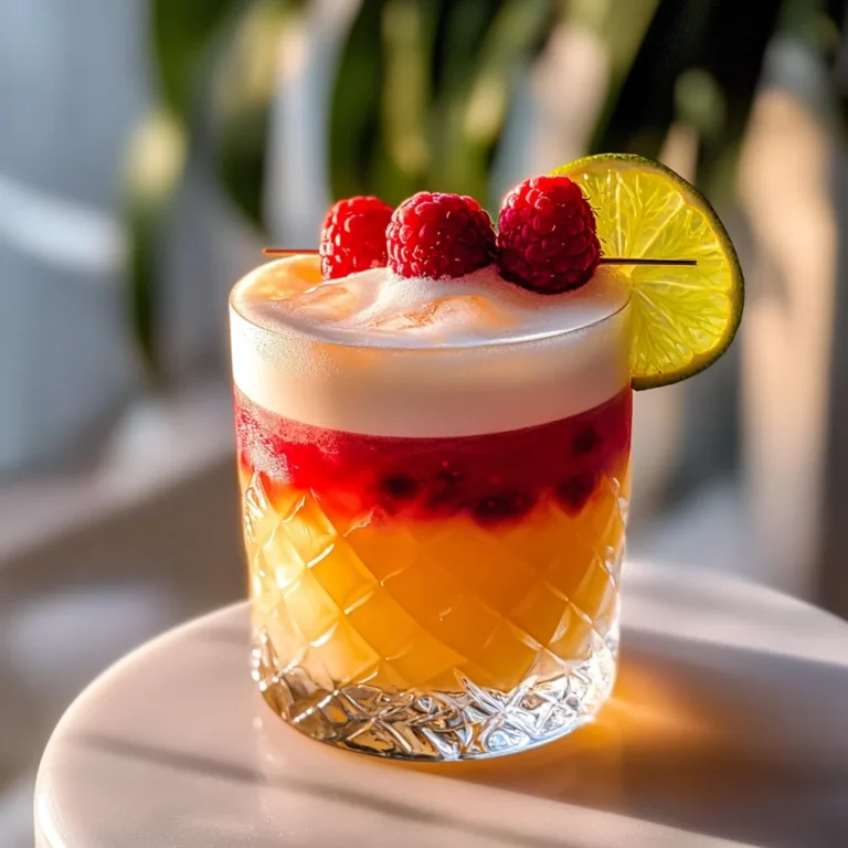 Raspberry Passionfruit Tequila Sour