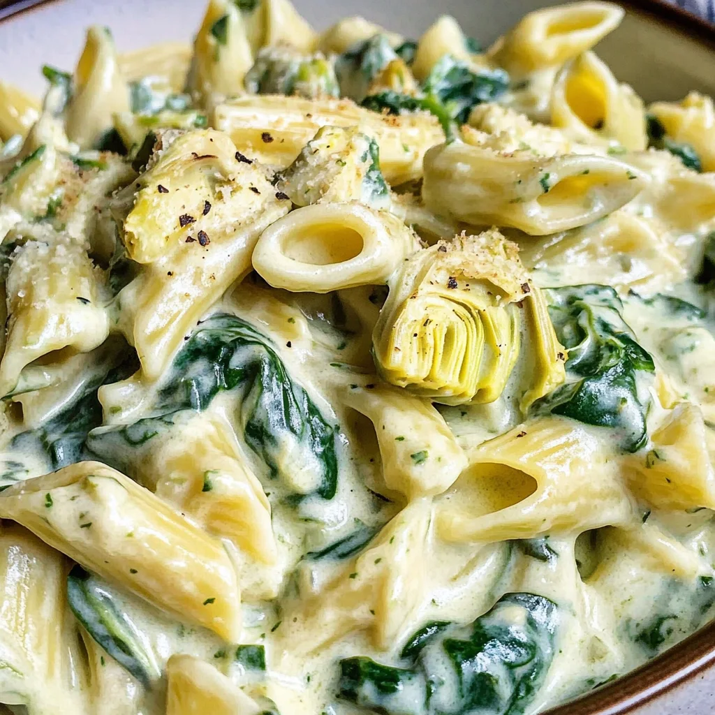 Spinach Artichoke Pasta