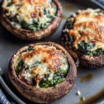 Spinach and Cheese Stuffed Portobello Mushroom Recipe