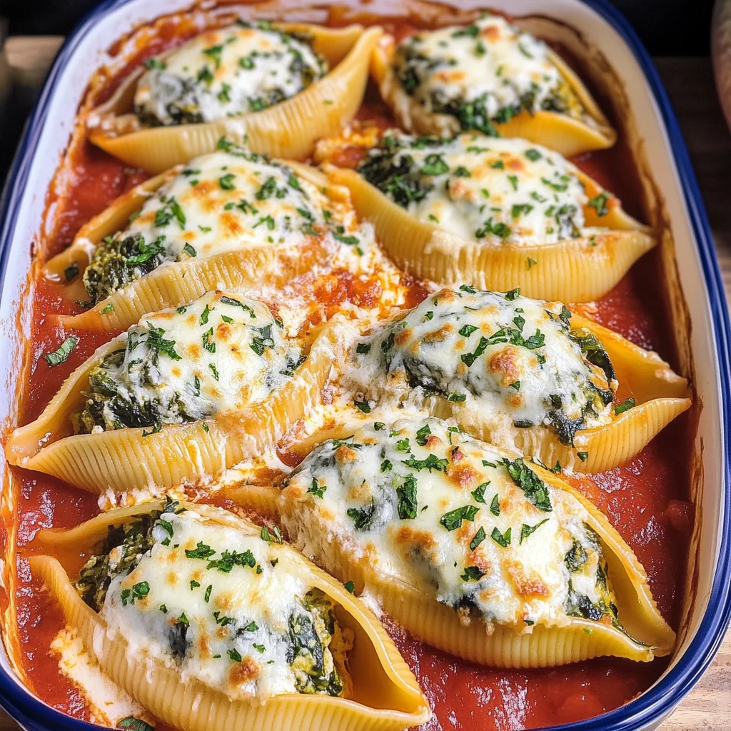 Spinach and Ricotta Stuffed Shells Recipe