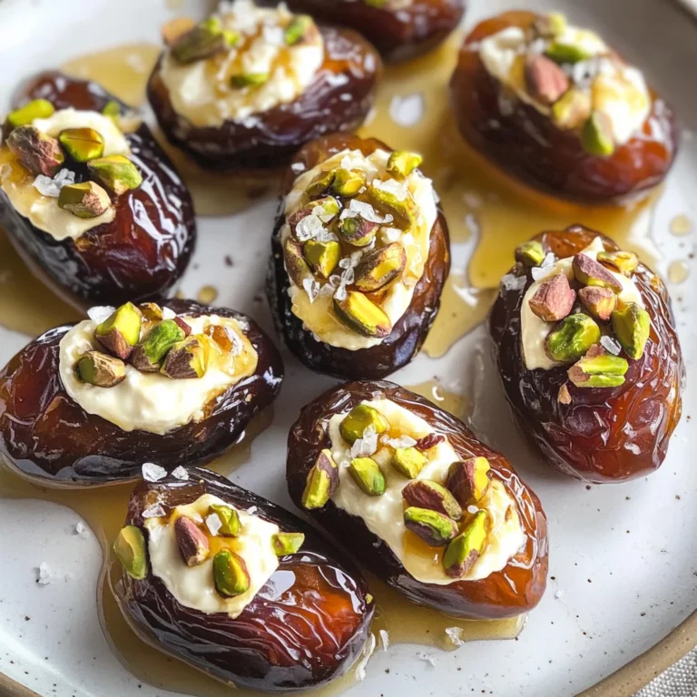 Stuffed Dates with Cream Cheese, Pistachios, and Honey