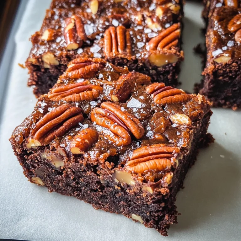 The Best Salted Pecan Pie Brownies