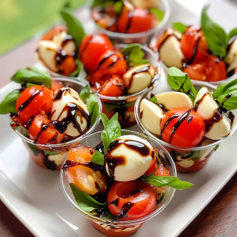 Christmas Mini Caprese Salad Cups