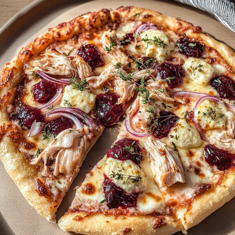 Cranberry Chicken & Brie Pizza Recipe