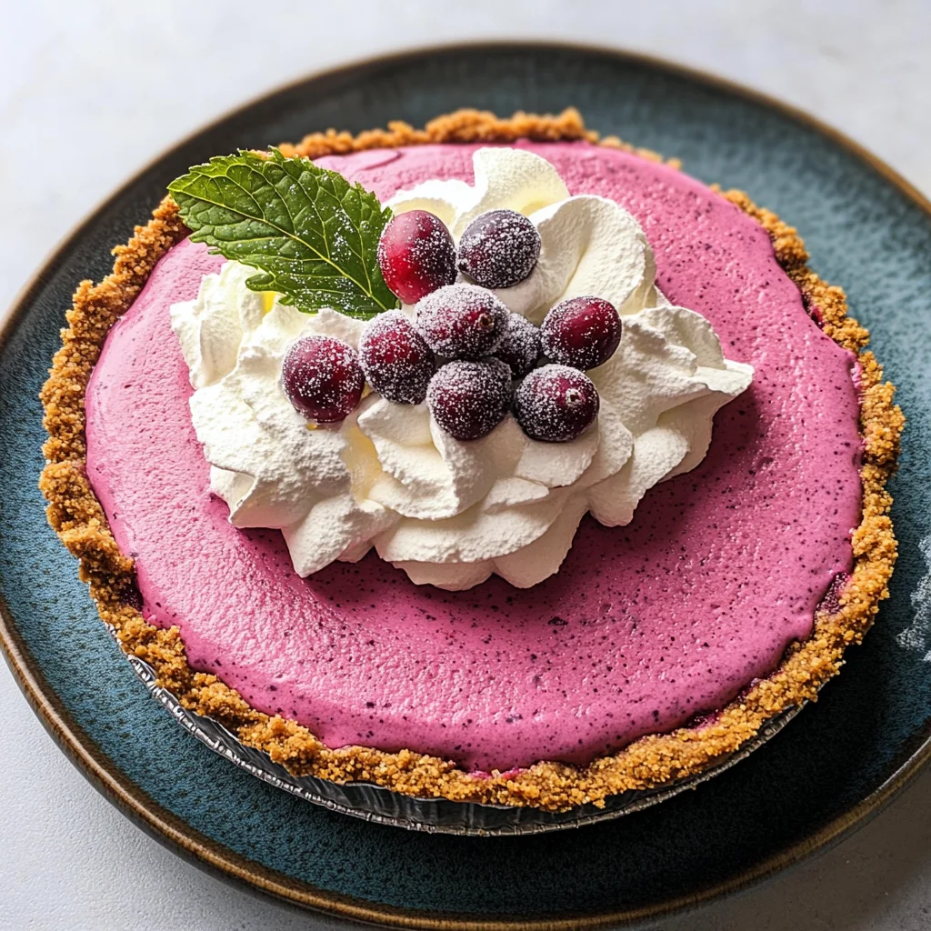Cranberry Mousse Pie