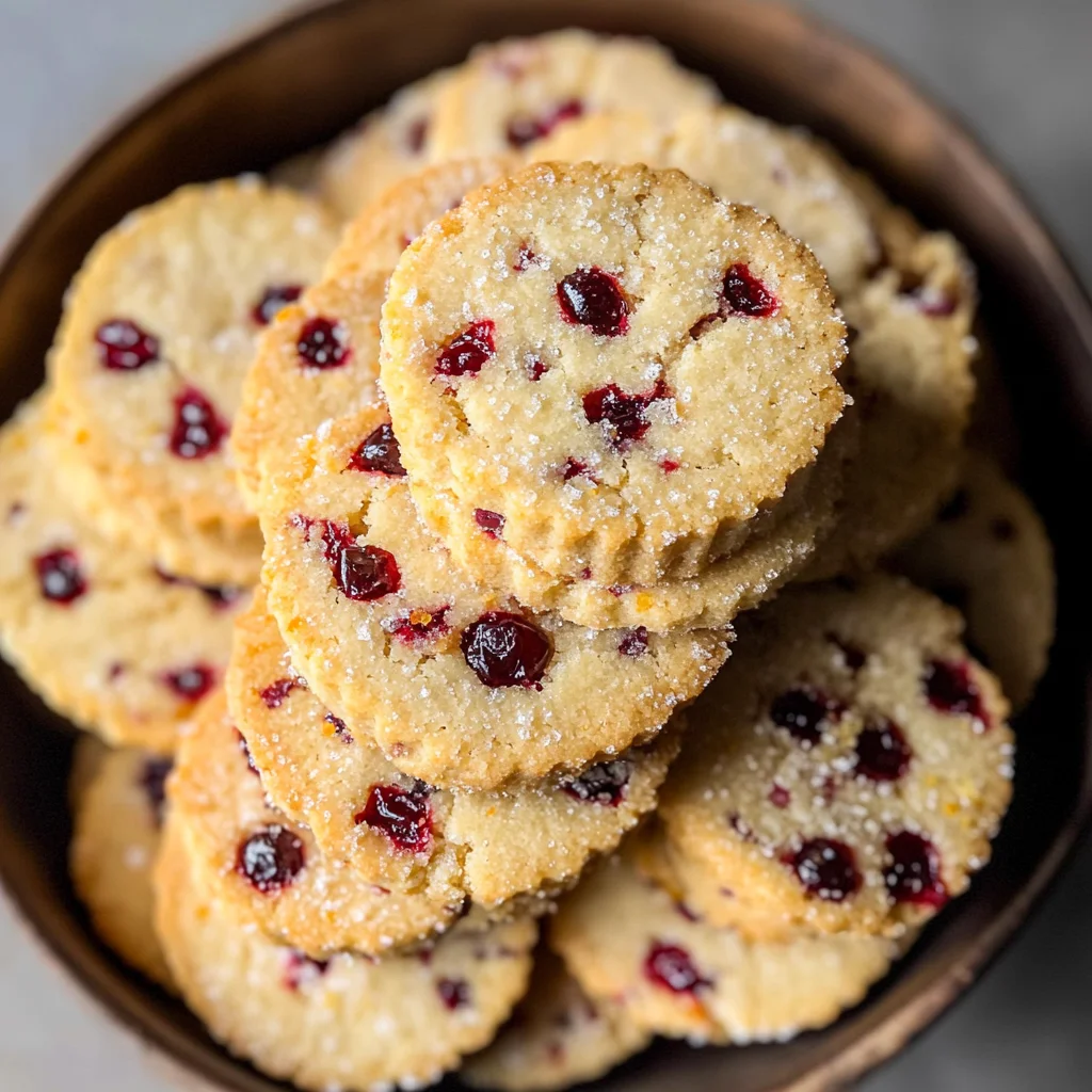 Cranberry Shortbread Cookies