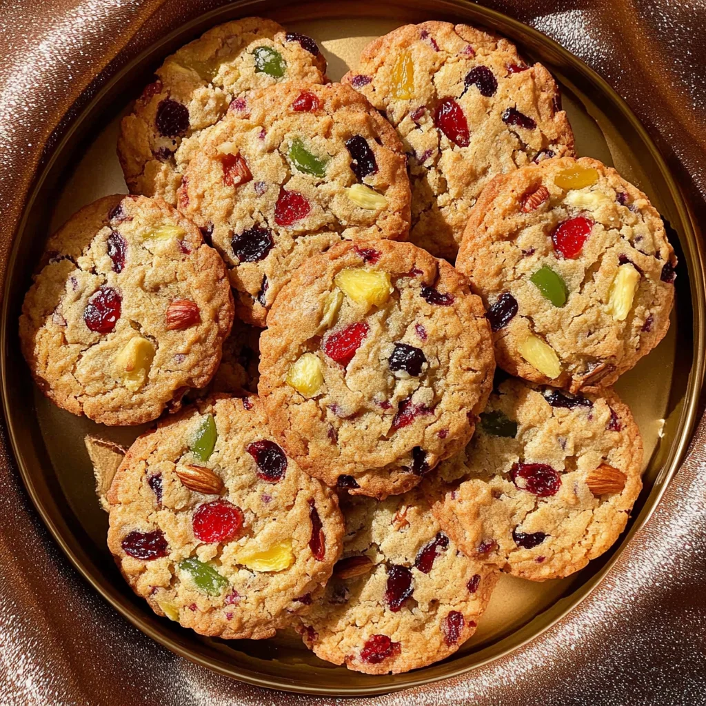 Easy Christmas Fruitcake Cookies Recipe