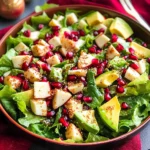 Juicy Christmas Salad with Honey Mustard Dressing