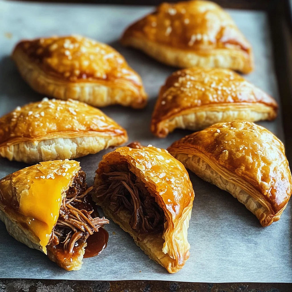 Pulled beef Pastry Puffs