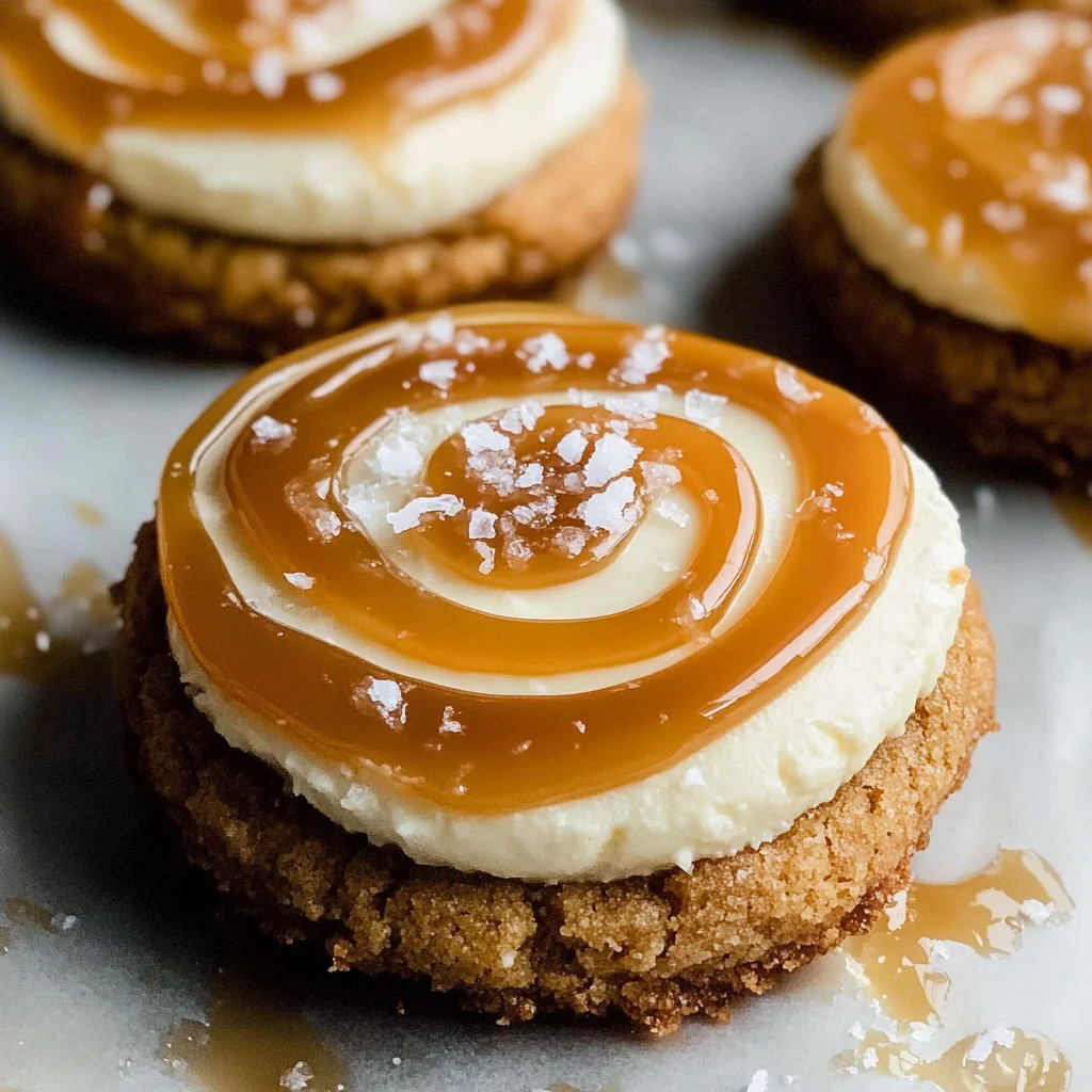 Salted Caramel Cheesecake Cookies