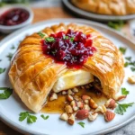 Savory Baked Brie in Puff Pastry